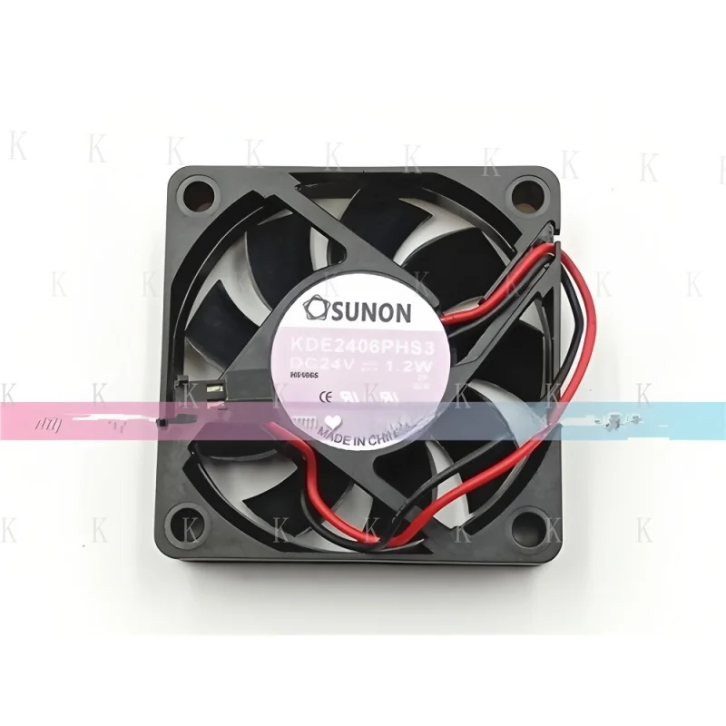 

C ДЛЯ 1 шт. вентилятор KDE2406PHS3 DC24V 1,2 Вт 6015 6 см 2-проводной охлаждающий вентилятор # А6–27