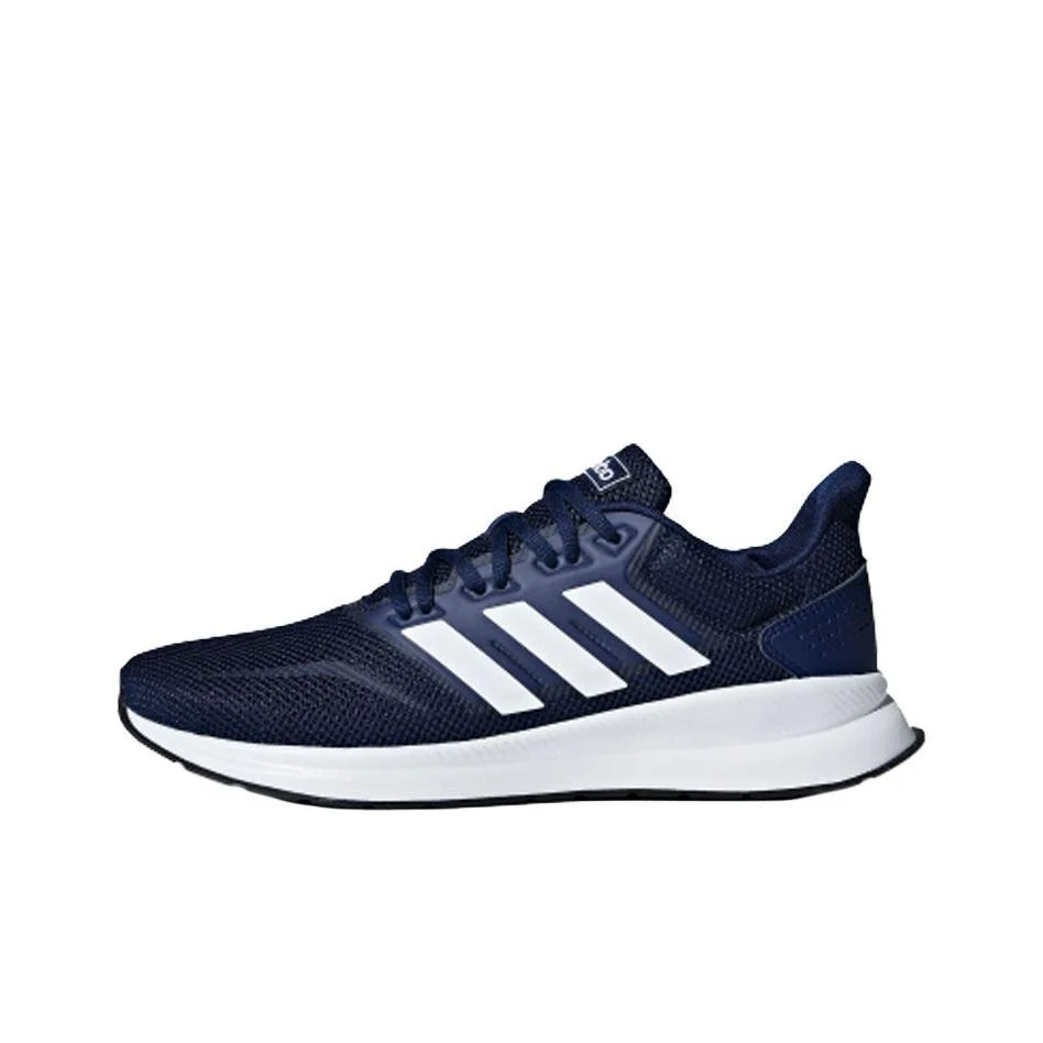 Adidas Neo Runfalcon 1.0 Cushioning Slip Resistant Breathable Low top Running Shoes Men's Dark Blue F36201