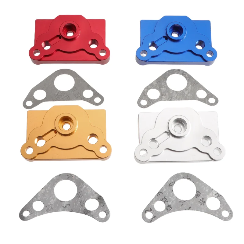 Universal CNC Side Cover Oil Cooler Adapter CNC Cylinder Plate For 110/140/150/160CC Horizontal Dirt Bike Engine