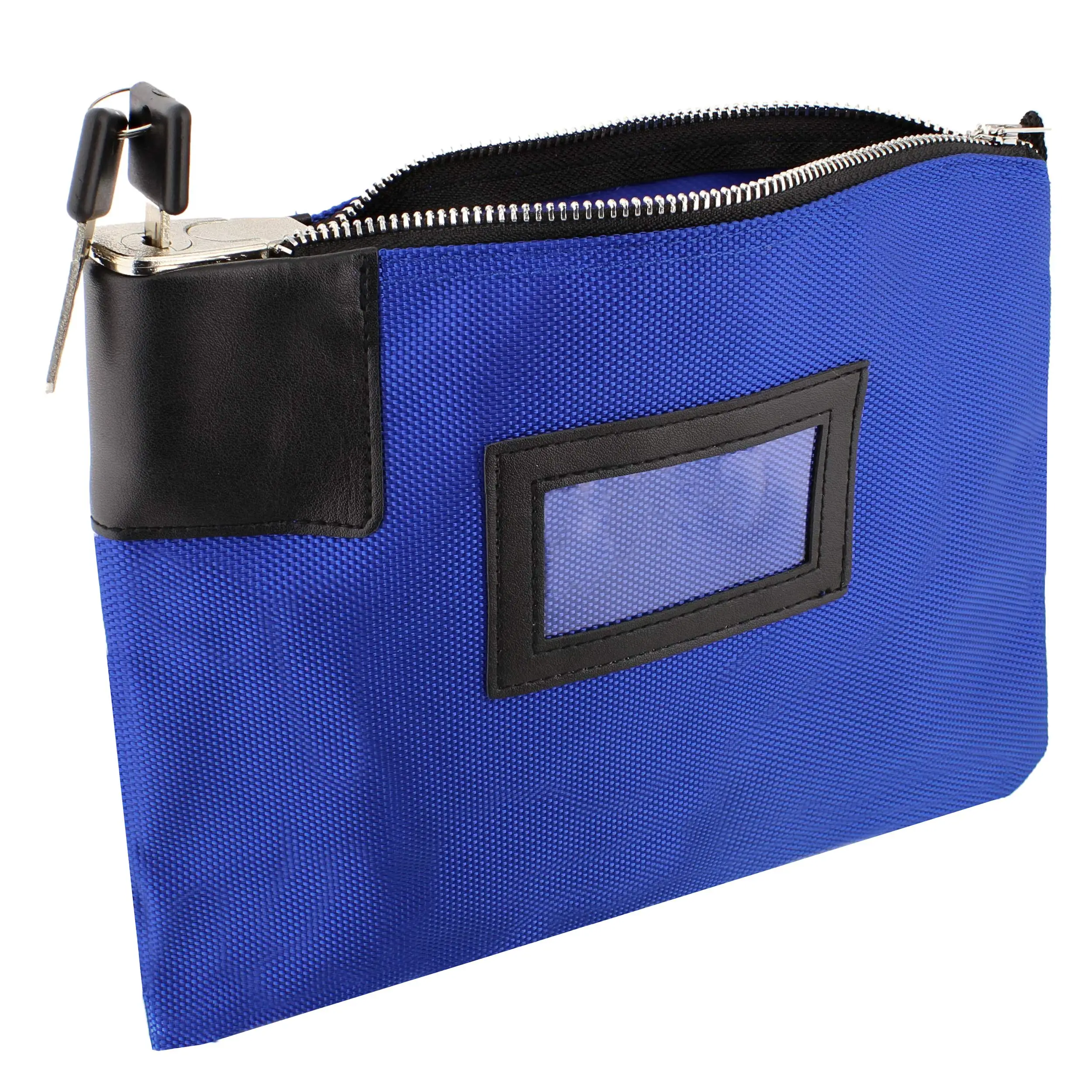 Bank Deposit Bag Nylon Money Bag with Lock for Cash Coins