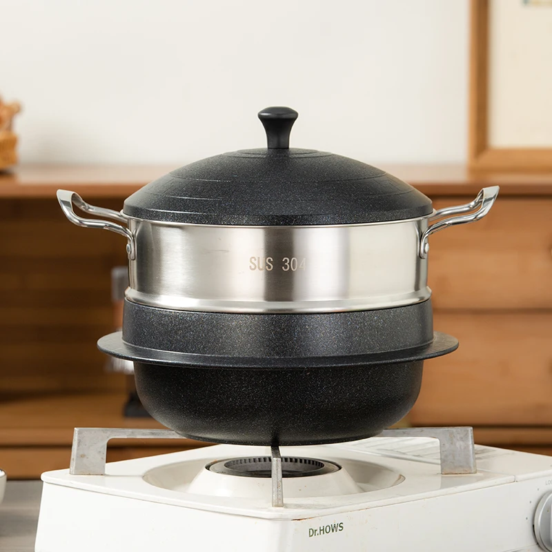  وعاء حجر بيبيمباب - وعاء طبخ أرز مايفان غير لاصق، وعاء مطبخ متعدد الوظائف، موقد غاز حثي عالمي #2