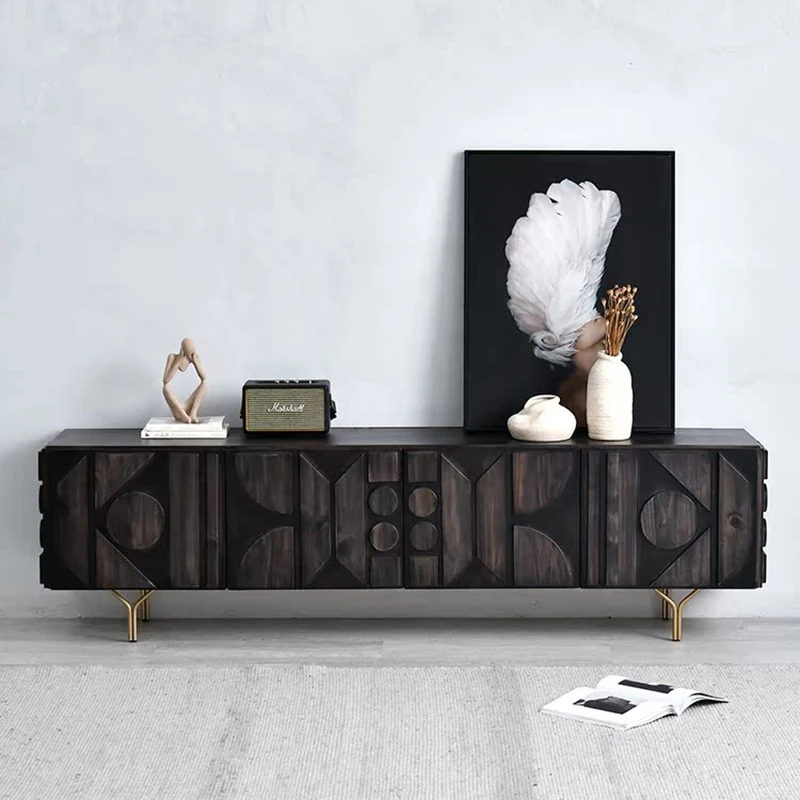 

Nordic With Drawers Tv Stand With Mount Universal Aesthetic Luxury Tv Stand Retro Classic Soporte De Televisión Home Furniture