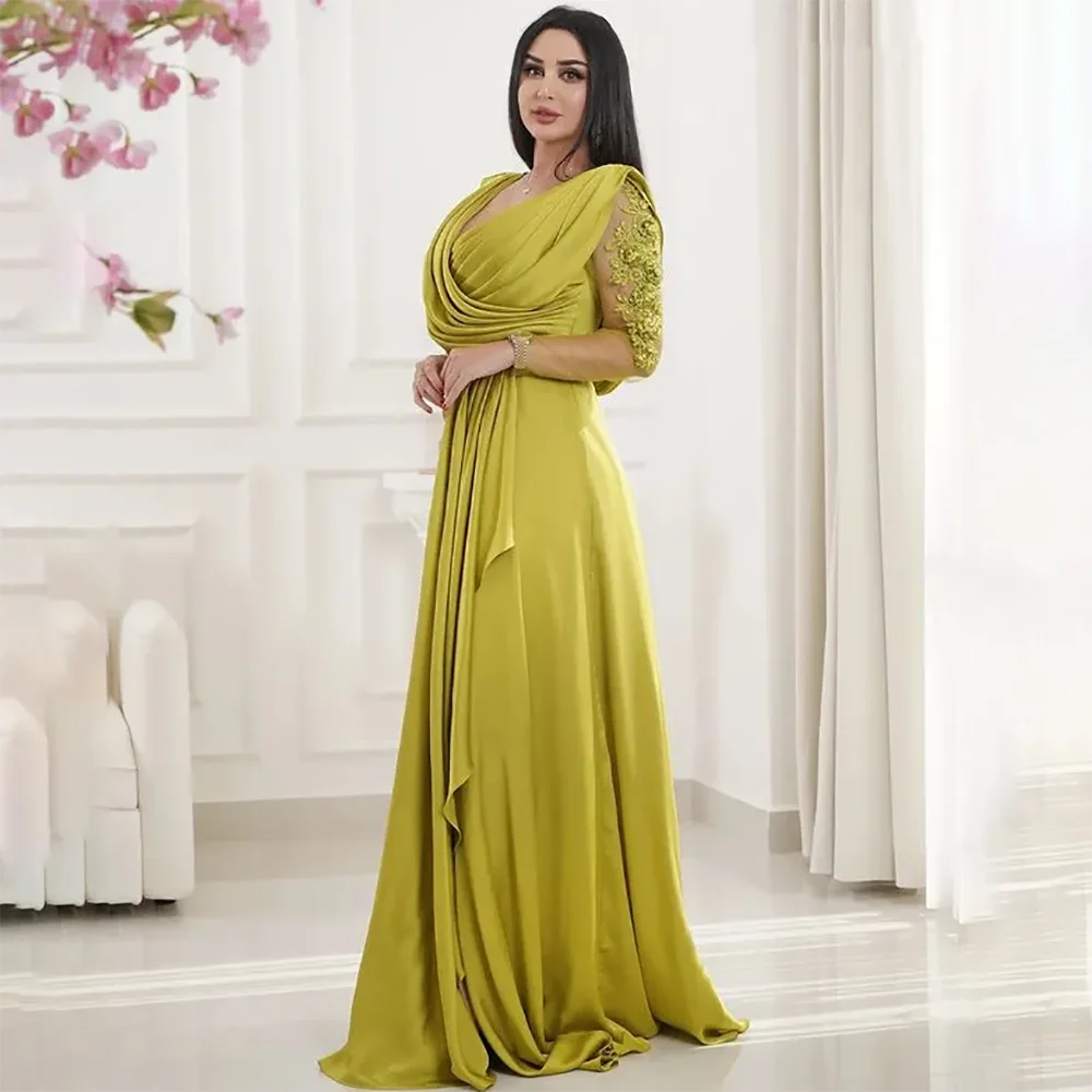 Vestidos personalizados para madre de novia, corte en A, encaje con cuentas, fiesta Formal, cumpleaños, celebridades, vestidos para madre del novio,