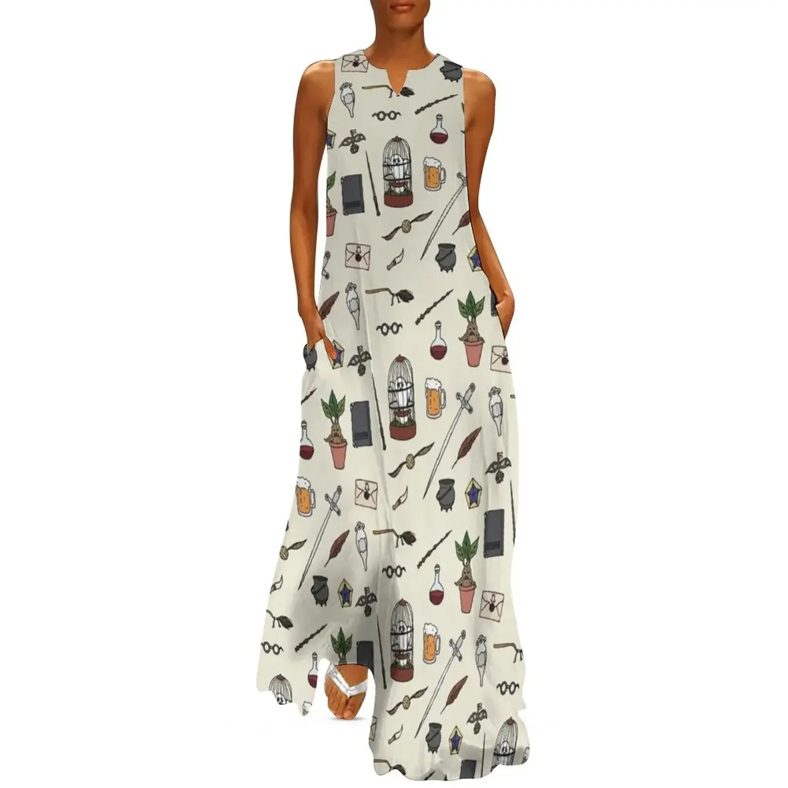 

Owl and wand Long Dress women's summer jumpsuit dresses summer summer dress women 2025 Dress