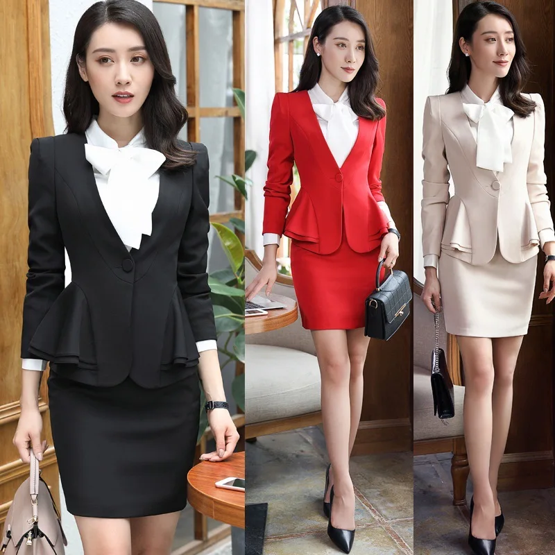 236 Elegant and fashionable women's clothing setOLProfessional office attire, business formal wear, women's skirt suit