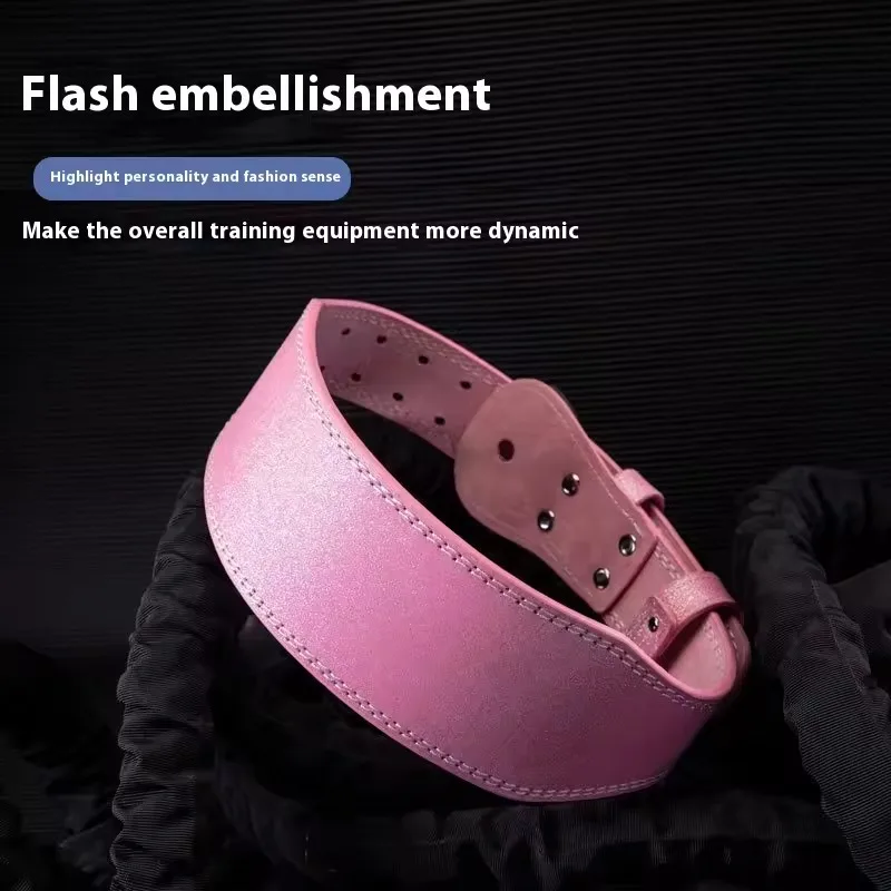 Pink Flash Fitness Belt Weightlifting Powerlifting Belts Gym Fitness Deadlift Pull Up Waist Support Squat Guard Waist Protection