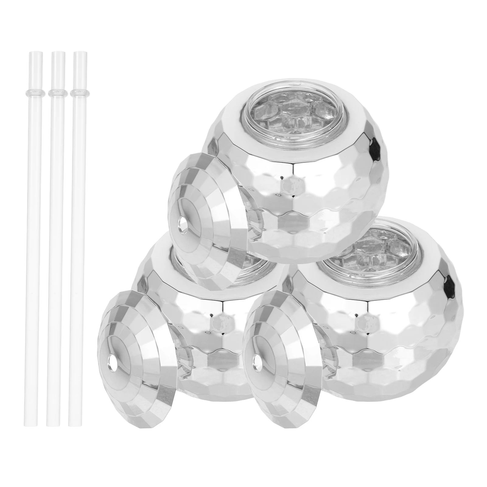 

3pcs Retro 600ML Silver Drinking Glasses for Party KTV Bars Nightclubs Juice Cocktails Glasses Water