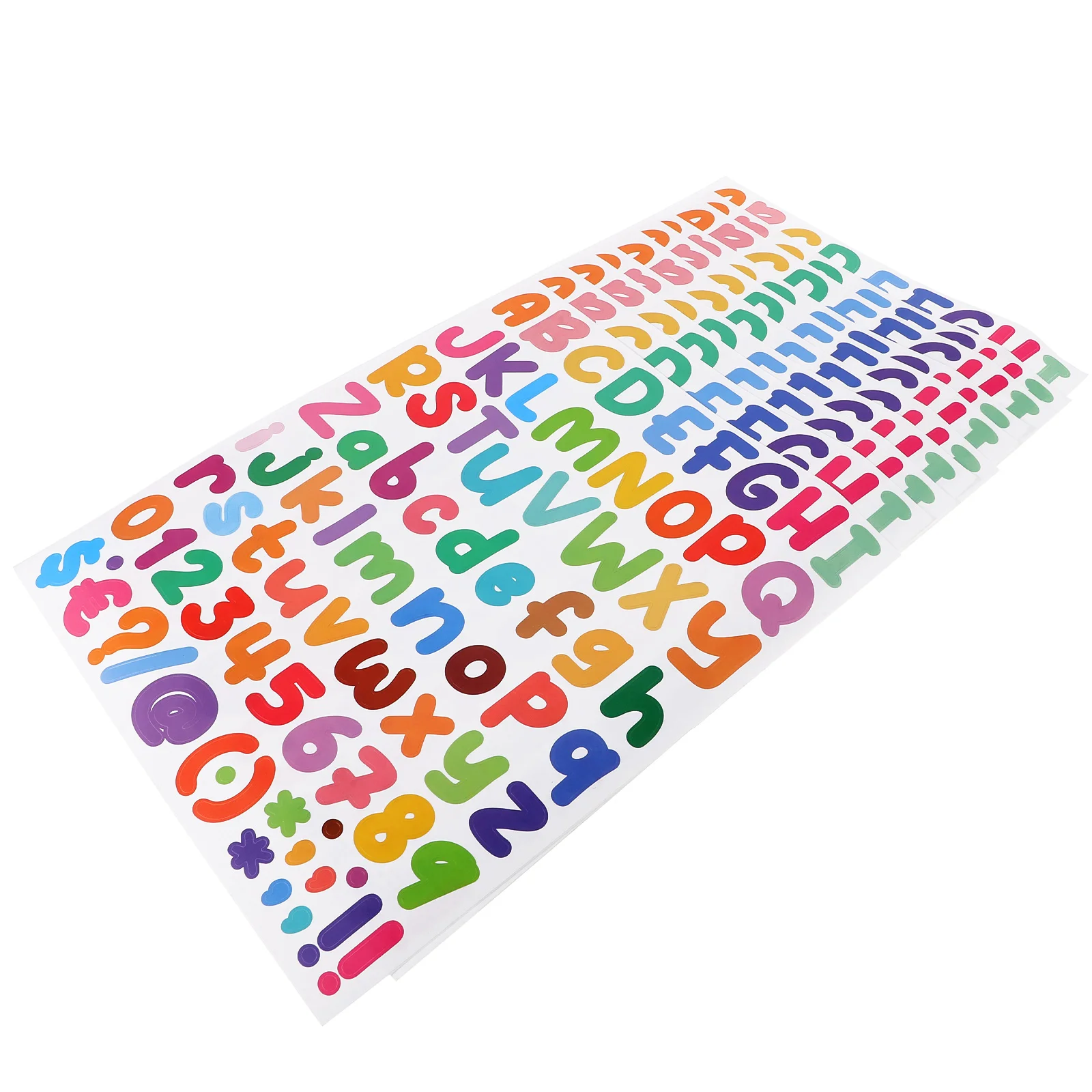 

Colorful Alphabet Number Stickers Waterproof Vinyl Decals for Scrapbooking DIY Phone Case Decoration Handmade Crafts File