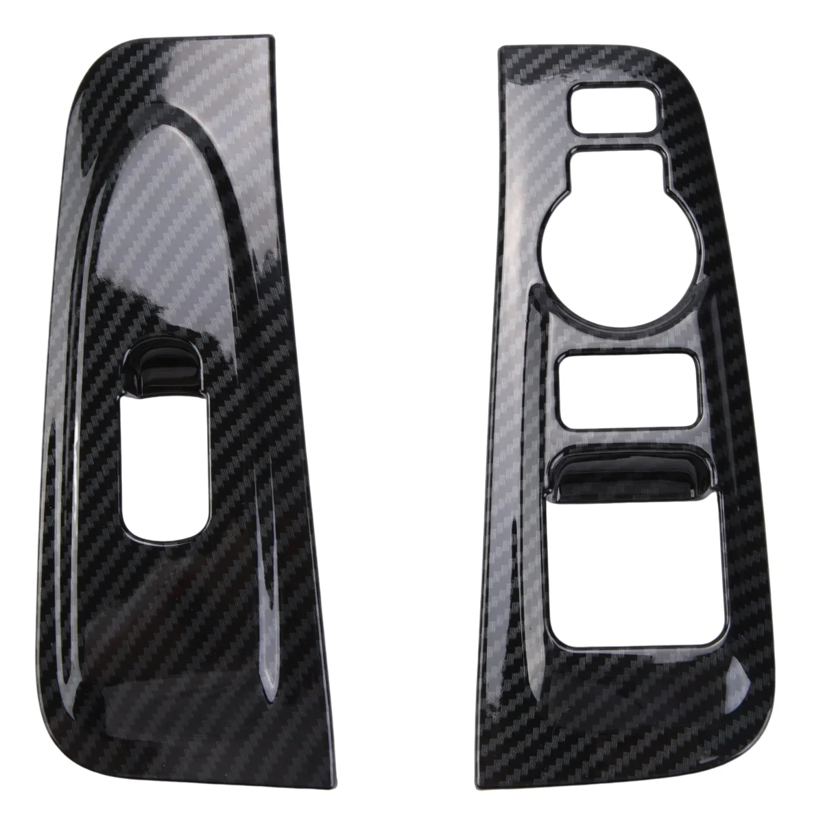 

2Pcs ABS Carbon Fiber Window Armrest Trim Cover for Hyundai Grand Starex H1 2019 2020 Car Interior