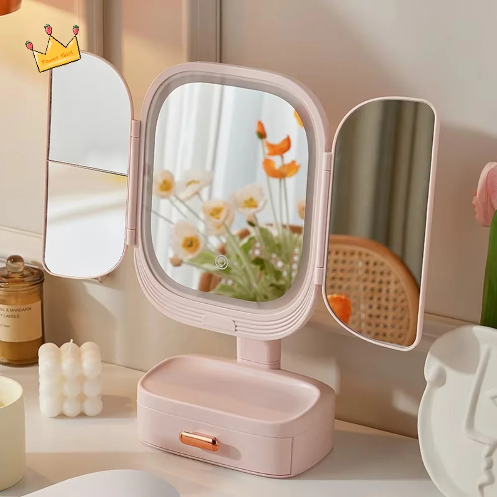 37v1800mah-3-color-dimmable-led-makeup-mirror-180°-foldable-desktop-vanity-mirror-touch-control-rotatable