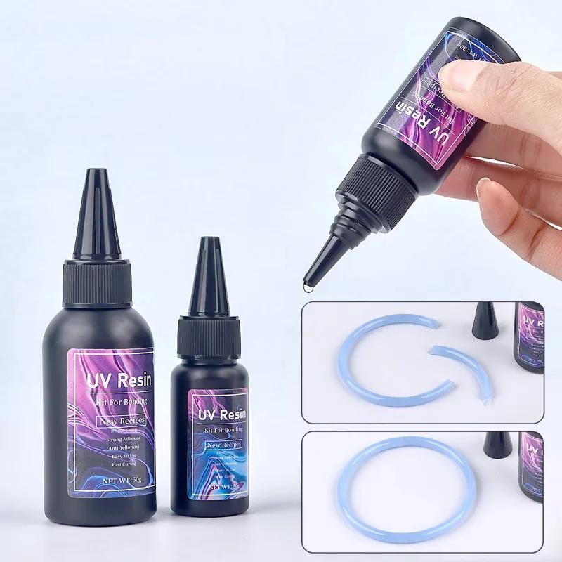 20/30/50g UV Bonding &Welding Glue Super Bonding UV Glues Quick-Drying For Bonding Glass Ceramics Metal Plastic DIY Crafts Decor