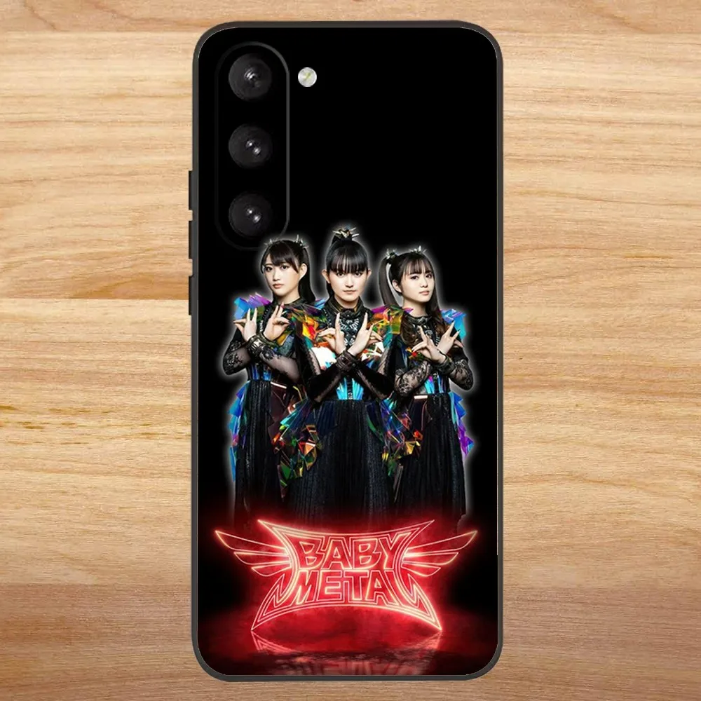 Babymetal Japanese Girl Idol Phone Case For Samsung S23,23,22,30,21,10,9,Note20 Ultra,Lite,Ultra,5G,Plus,FE,Black Soft Case