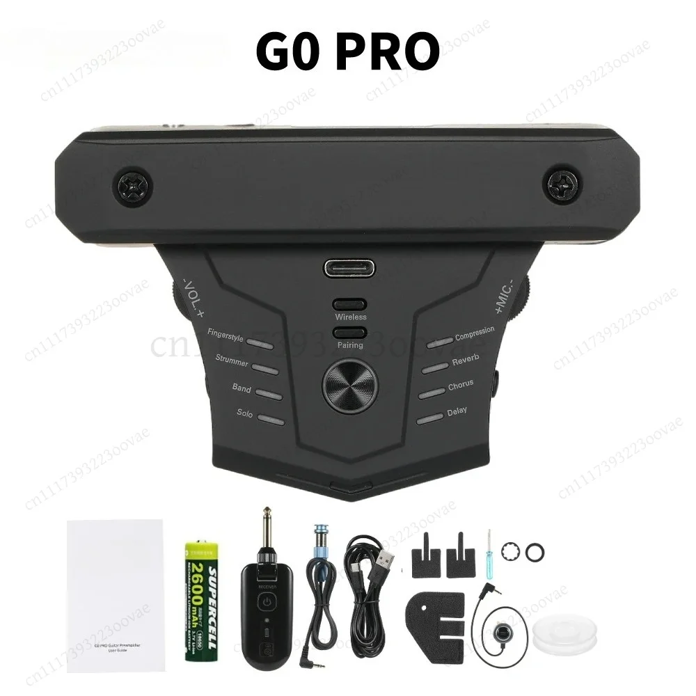 Acoustic Guitar Pickup Wireless G0 Pro Effects Processor Reverb Chorus Delay Drum Loop Tuner EQ Bluetooth APP, Replacement Part