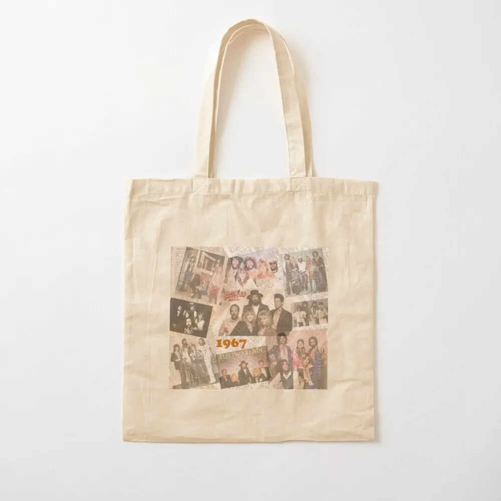 

Fleetwood Mac Tote Bag Women's beach bags tote bag men cute pouch bag shopping trolley Canvas Tote