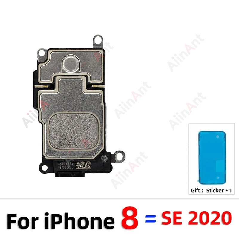 ملصق مضاد للمياه + فليكس لهاتف آيفون 11 Pro X Xr Xs Max 6 6s 7 8 Plus SE أسفل مكبر الصوت الطنان قارع الأجراس بصوت عال كابل مرن #5