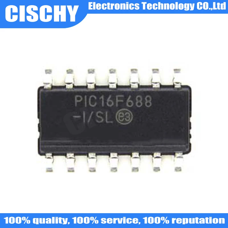 

4 шт./лот PIC16F688 PIC16F688-I/SL PIC16F688-I SOP-14 В наличии
