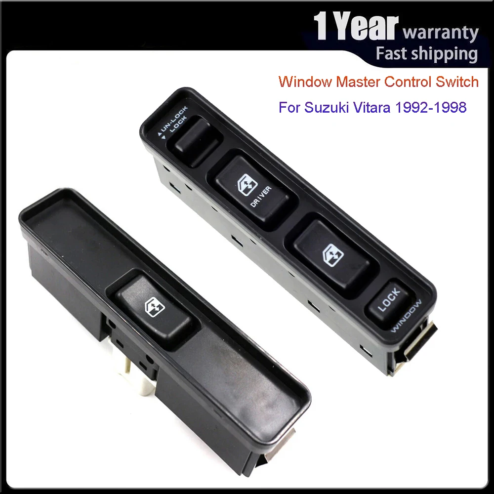 Dla Suzuki Vitara 1992-1998 elektryczny przełącznik głównego sterowania oknem lewy prawy akcesoria samochodowe 37990-60A00 37995-60A00