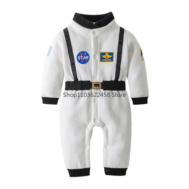 Disfraz de astronauta para bebés, peleles de traje espacial para niños pequeños, Halloween, Navidad, fiesta de cumpleaños, vestido elegante de Cosplay