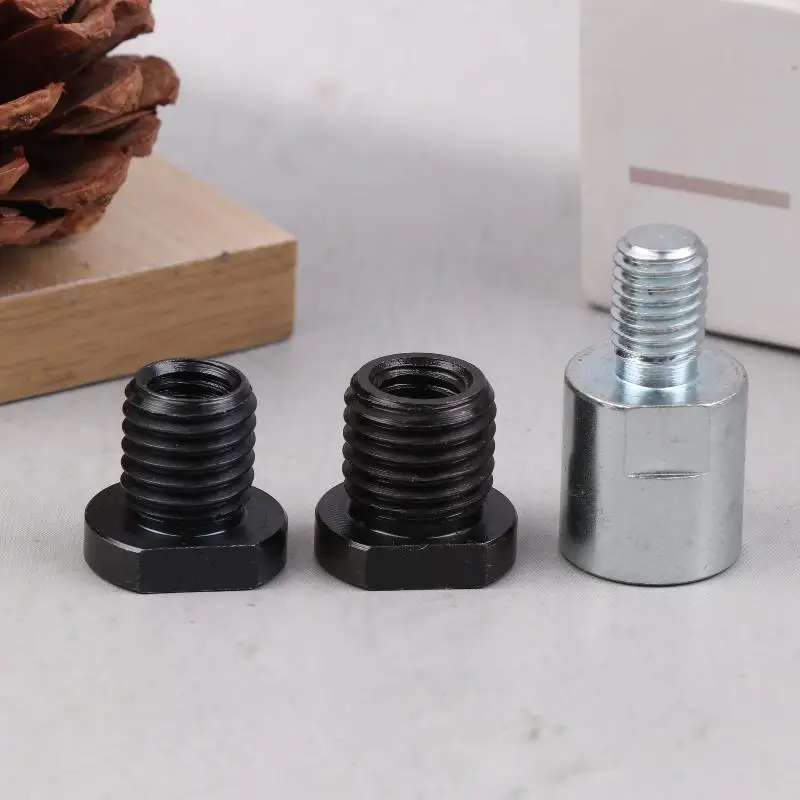 Angle Grinder Adapter M10 M14 Thread Attachment Grinde Spindle Arbor Conversion Female To Male Connector Rod Power Tool