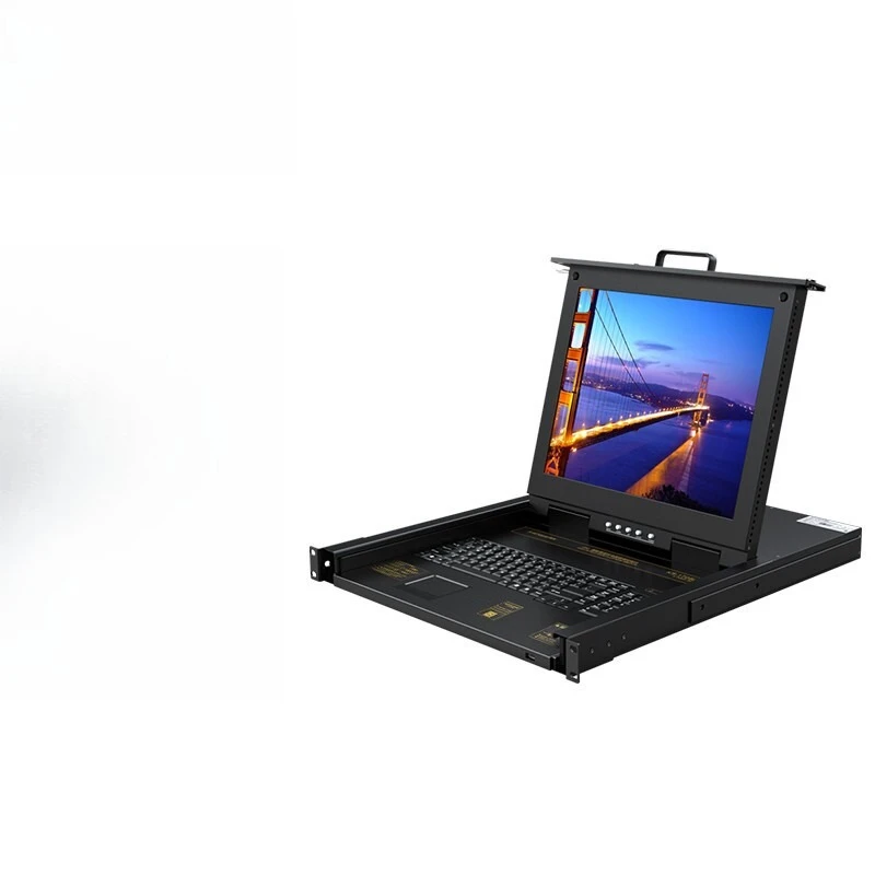 17-Inch LCD monitor VGA16 in 1 out computer converter keyboard and mouse sharer