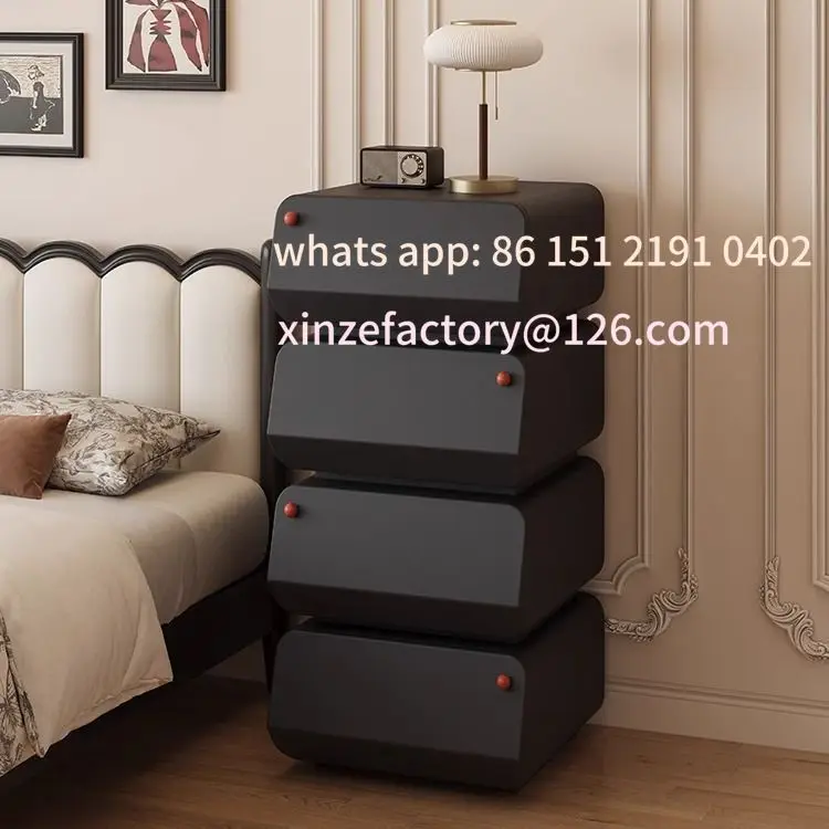 

Customizable retro style Internet celebrity cabinet high value light luxury solid wood sofa side cabinet