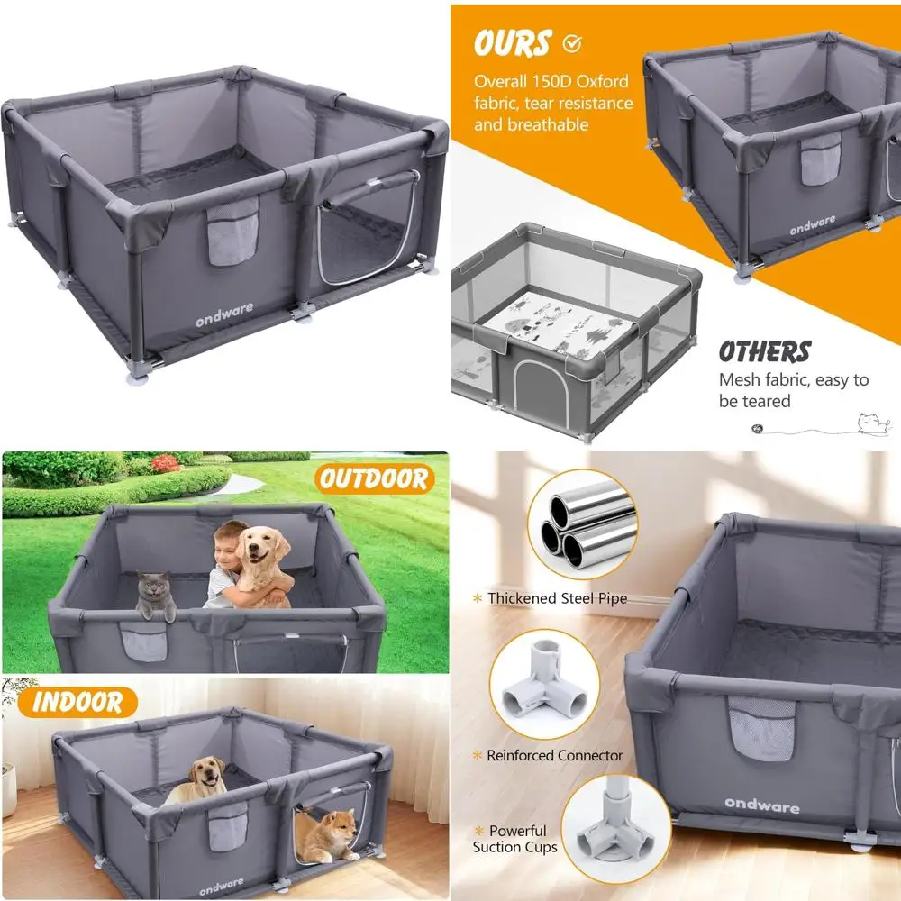 

Whelping Box for Small to Medium Dogs - Waterproof Pad Included, 38x38x18 inches, Essential Whelping Supplies
