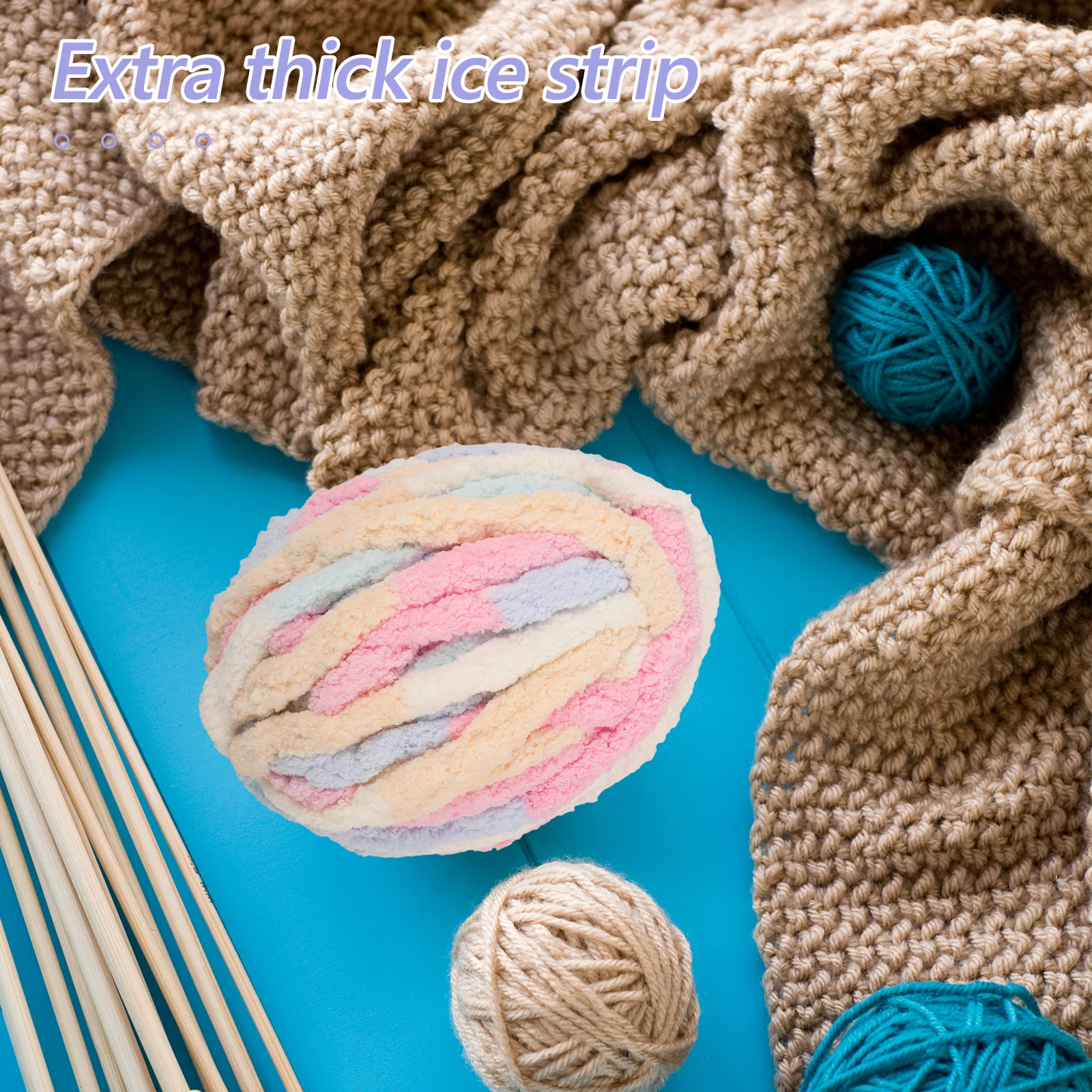 

1 Roll 120G Diy Chunky For Knitting Scarf Handmade Woolen Rope Soft Skin-Friendly Crochet Thread Handcrafts Craft Yarn Weaving