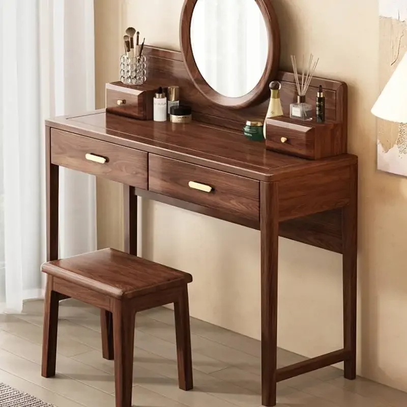 

Роскошный деревянный комод ZNatural, вертикальный органайзер для спальни, ящик для макияжа, зеркала, современная мебель для дома Schminktisch