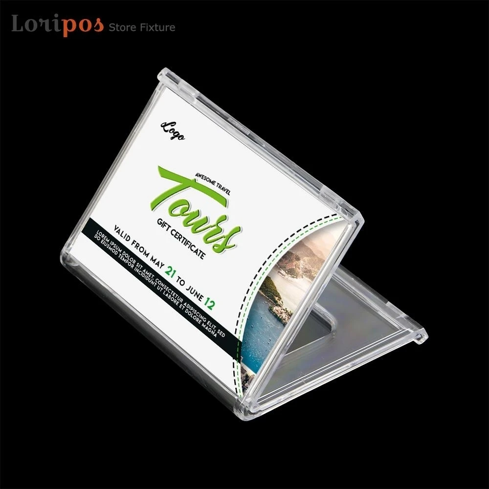 Acrylic Table Card Horizontal V Shape Meeting Table Sign Table Card Billboard Wear-resistant Seat Card Display