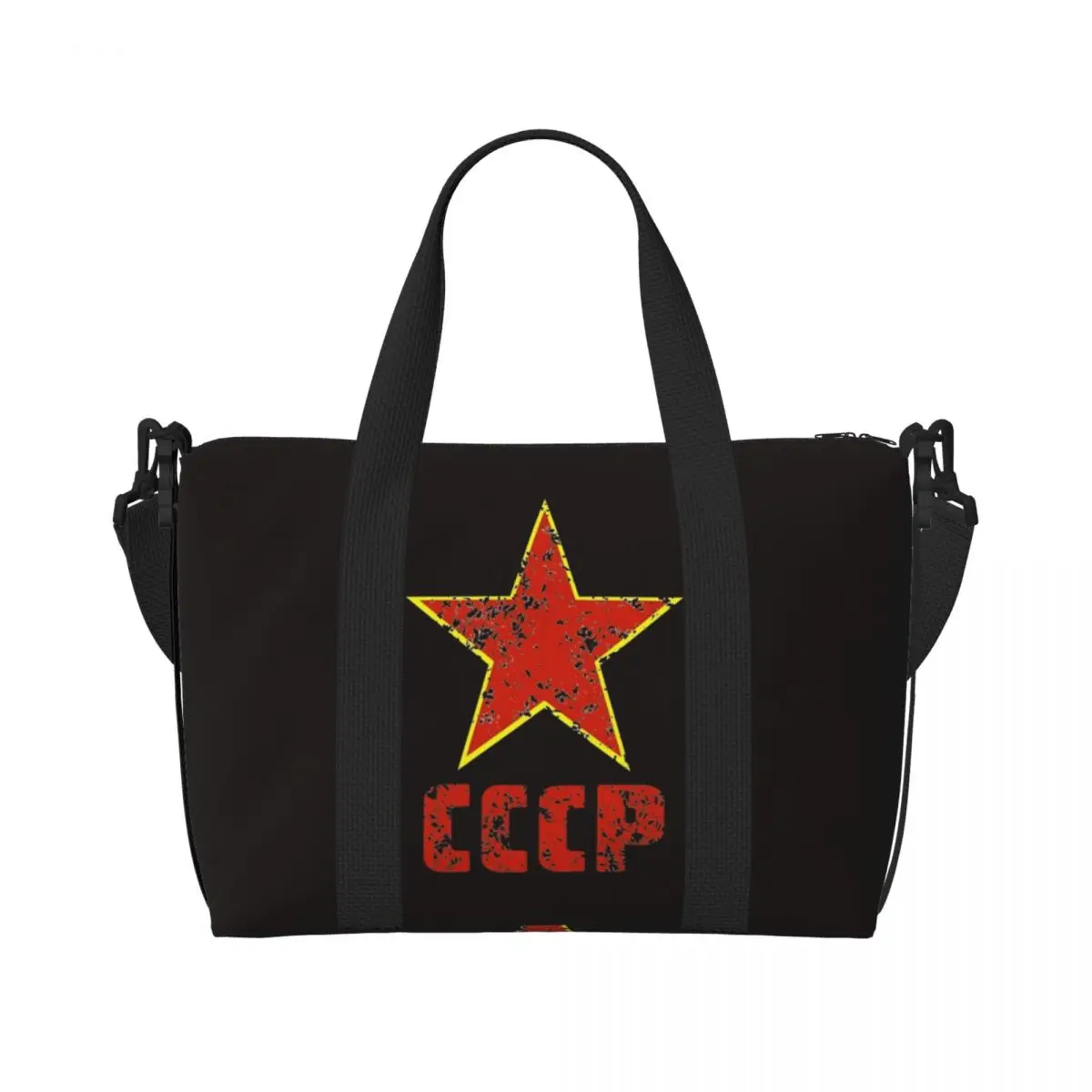 

CCCP Distressed Travel Bag Training Sports Bags Large Colorful Gym Bag Male Female Custom Weekend Fitness Bag