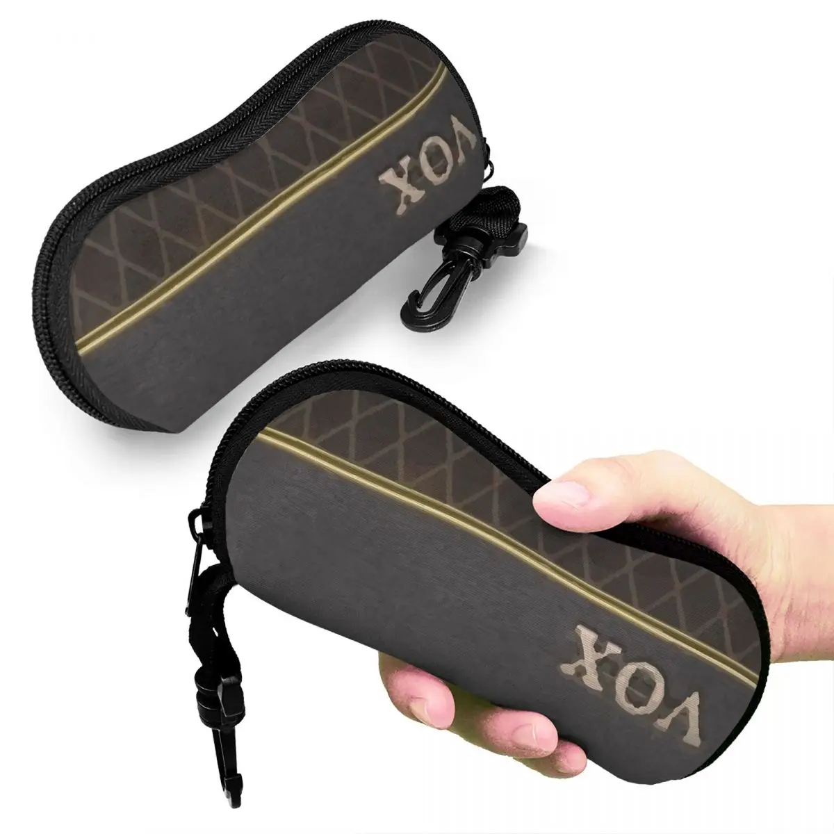 

Vox AC30 Amplifier Shell Glasses Case Portable Sunglasses Box Women Men Soft Eyeglasses Bag Pouch