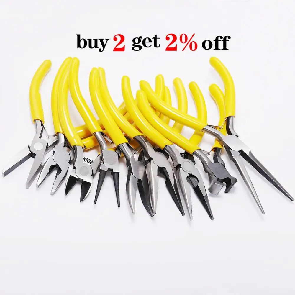 Multifunctional Hand Tools Jewelry Pliers Equipment Round Nose End Cutting Wire Pliers For Jewelry Making Handmade Accessories