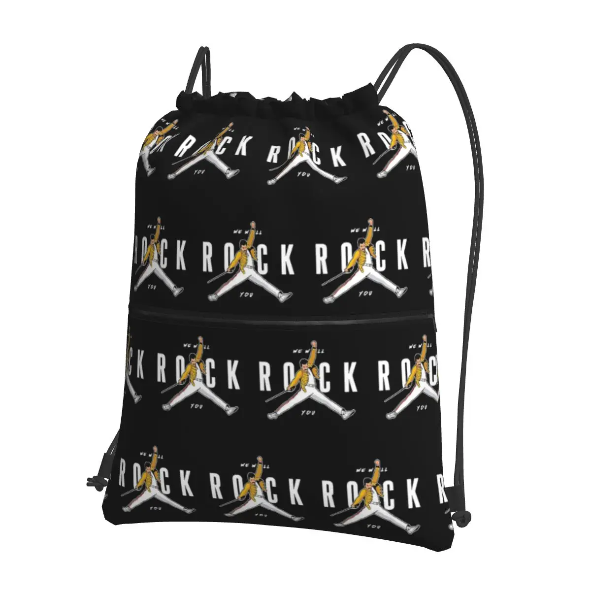 

Рюкзаки We Will Rock You Freddie Mercury, многофункциональные портативные сумки на шнурке, сумка для мелочей, сумки для книг для мужчин и женщин, школьные