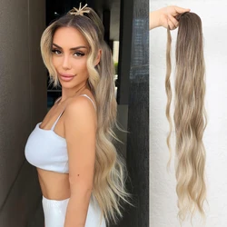 Long Ponytail Extensions Wrap Around Synthetic Ponytails Hair Piece Extensions Hairpieces for Women Girls