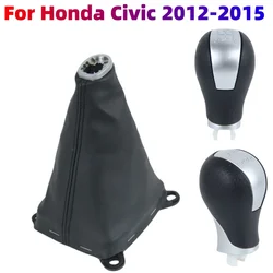 For Honda Civic 2012 2013 2014 2015 Car Styling Accessories Gear Shift Knob Gaitor Boot Collar Case Hand Speed Lever Shifter Pen