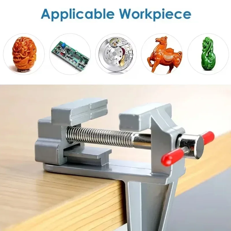 Mini Bench Vise Table Clamp Screw DIY Craft Mold Fixed Repair Tool Portable Plier Jewelry Make Electronics Small Hobby Workbench
