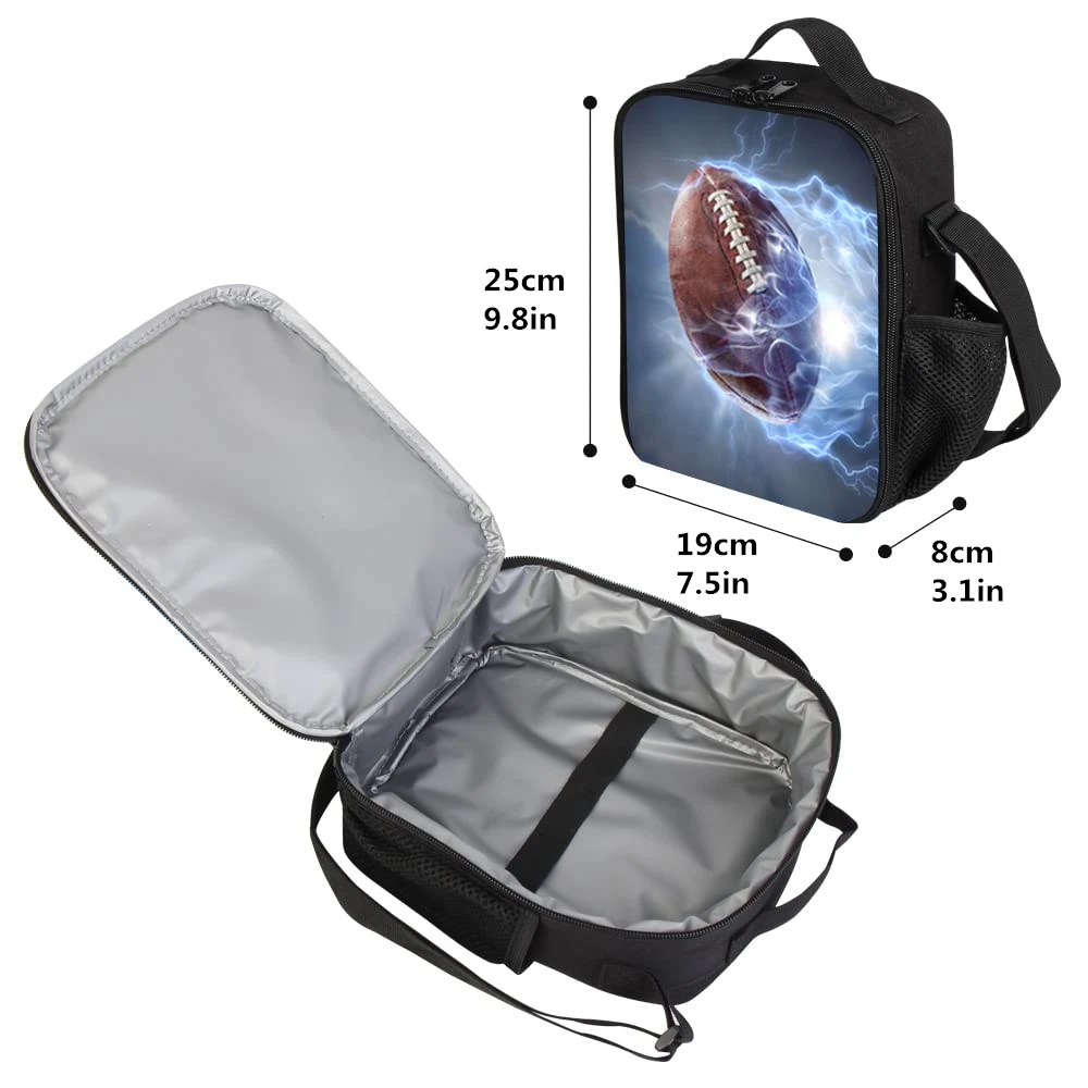 Juego de mochila con estampado de fórmula de matemáticas para niños, bolsa escolar para niños, adolescentes, bolsas de libros con bolsa de almuerzo,