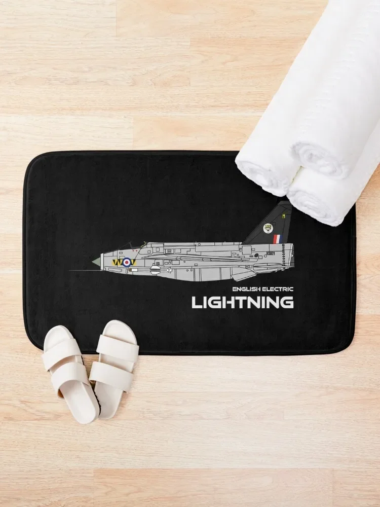 English Electric Lightning (74 Sqd RAF) Bath Mat Bathroom Rug Kitchen Carpet Mat