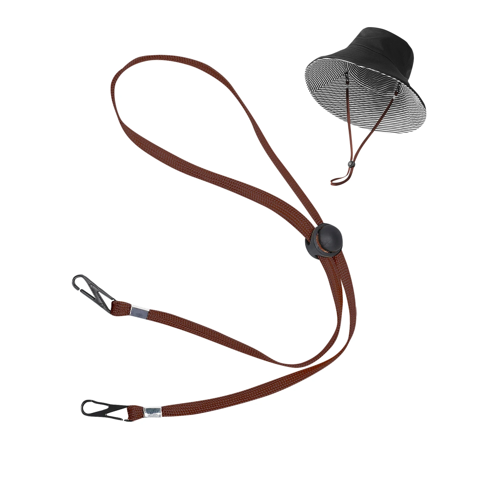 Fishing Golfing Outdoor Sports Women Men Windproof Lanyard Hat Chin Strap