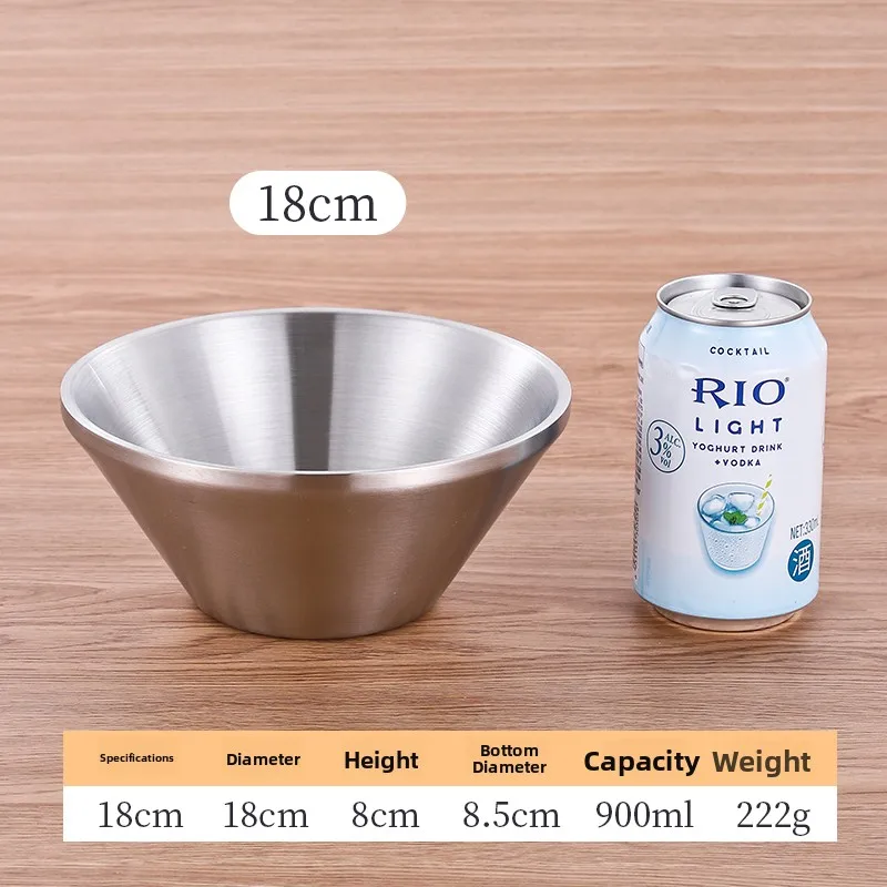 18cm 원추형 그릇【 실버 】