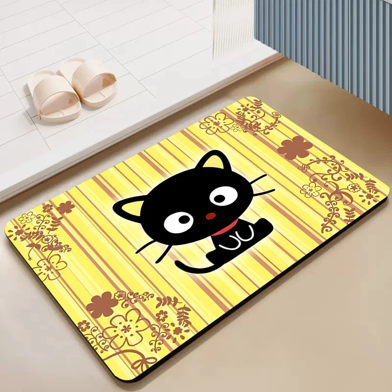 Prayer Mat Chococat Diatom Ooze Entrance Mat in Door Mats Welcome Deal Carpet Living Room Home Decoration Diatomite Rug Kitchen