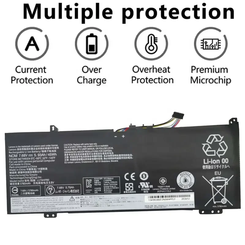 Batterie pour ordinateur portable Lenovo, Lenovo Flex 6-14IKB 14ARR, Emergency APad 530S-14ARR 530S-14IKB 530S-15IKB Series L17SafePB0 L17SafePB2 L17C4PB2