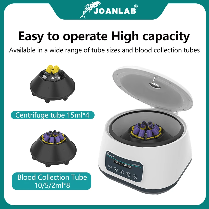 JOANLAB プラズマ遠心分離機研究所デジタル Prp 遠心分離機 2/5/10 ミリリットル採血管と 15 ミリリットル遠心分離管