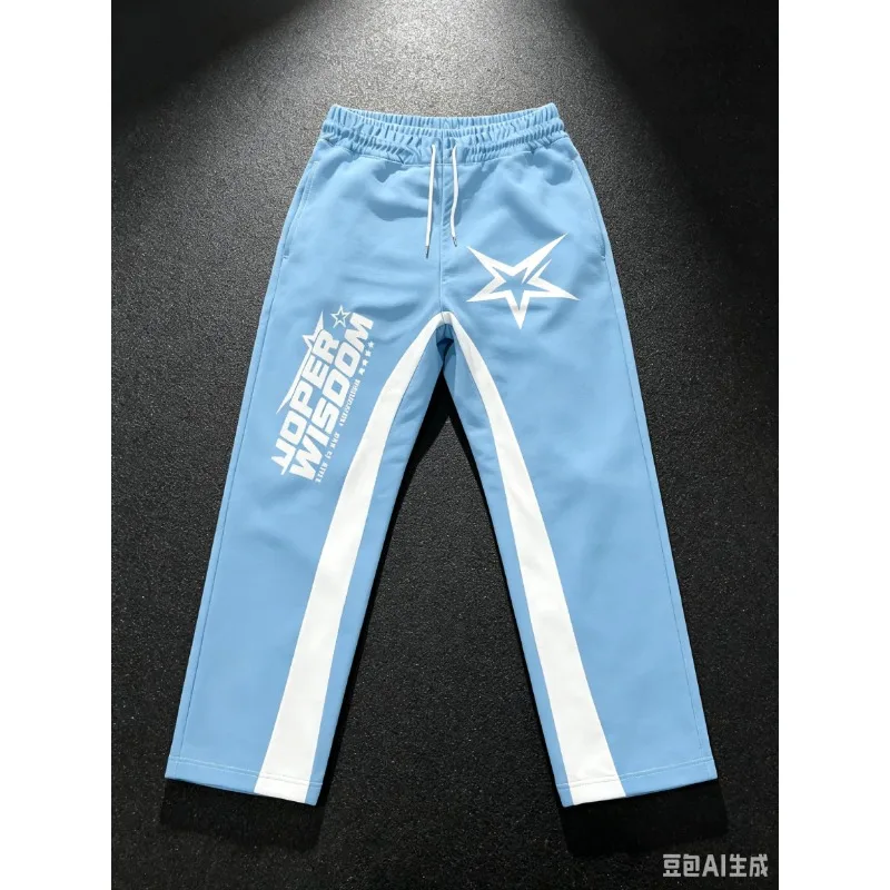 Casual Sweatpants Mid Waist Sporty Female Clothes Streetwear Hip Hop Vintage Pants Y2k Flared Pants Men Loose 3D Print Trousers