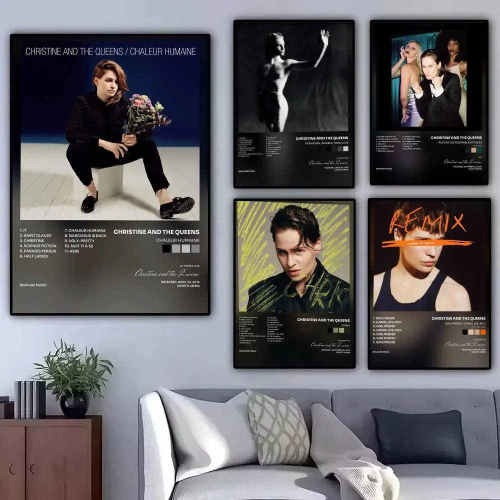 Singer C-Christine and the Queens Poster Aesthetic Wall Art Poster Minimalist Bedroom Decor Cool Room Stuff