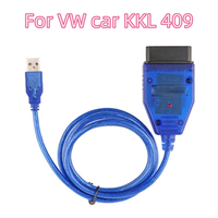 best KKL 409 diagnostic tool ForVAG OBD2 Diagnostic Scanner forV-W/A-udi/S-eat car Diagnostic Blue Cable 409KKL testing cable