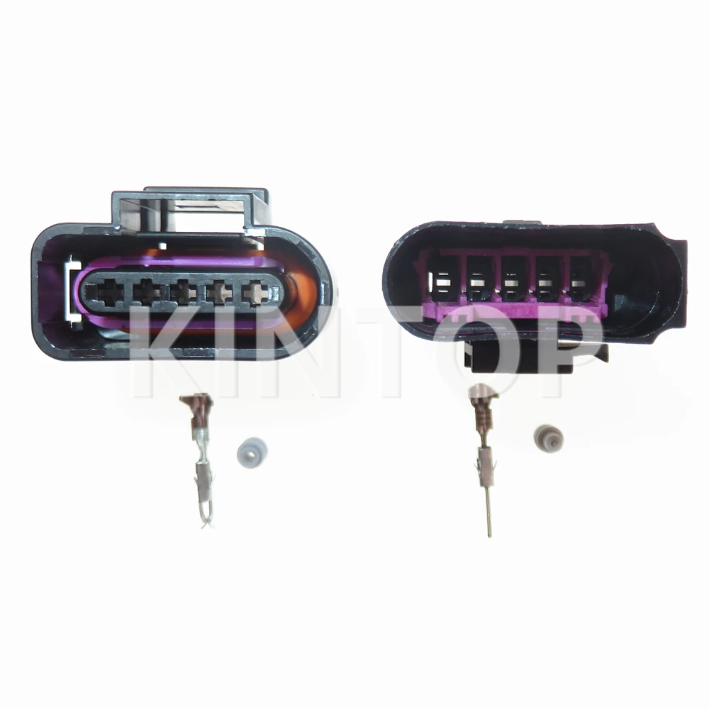 Conector elétrico automático de 5 pinos, soquete do cabo de fiação do carro, flow969920, 6n0973805, para ve audi, 1 conjunto