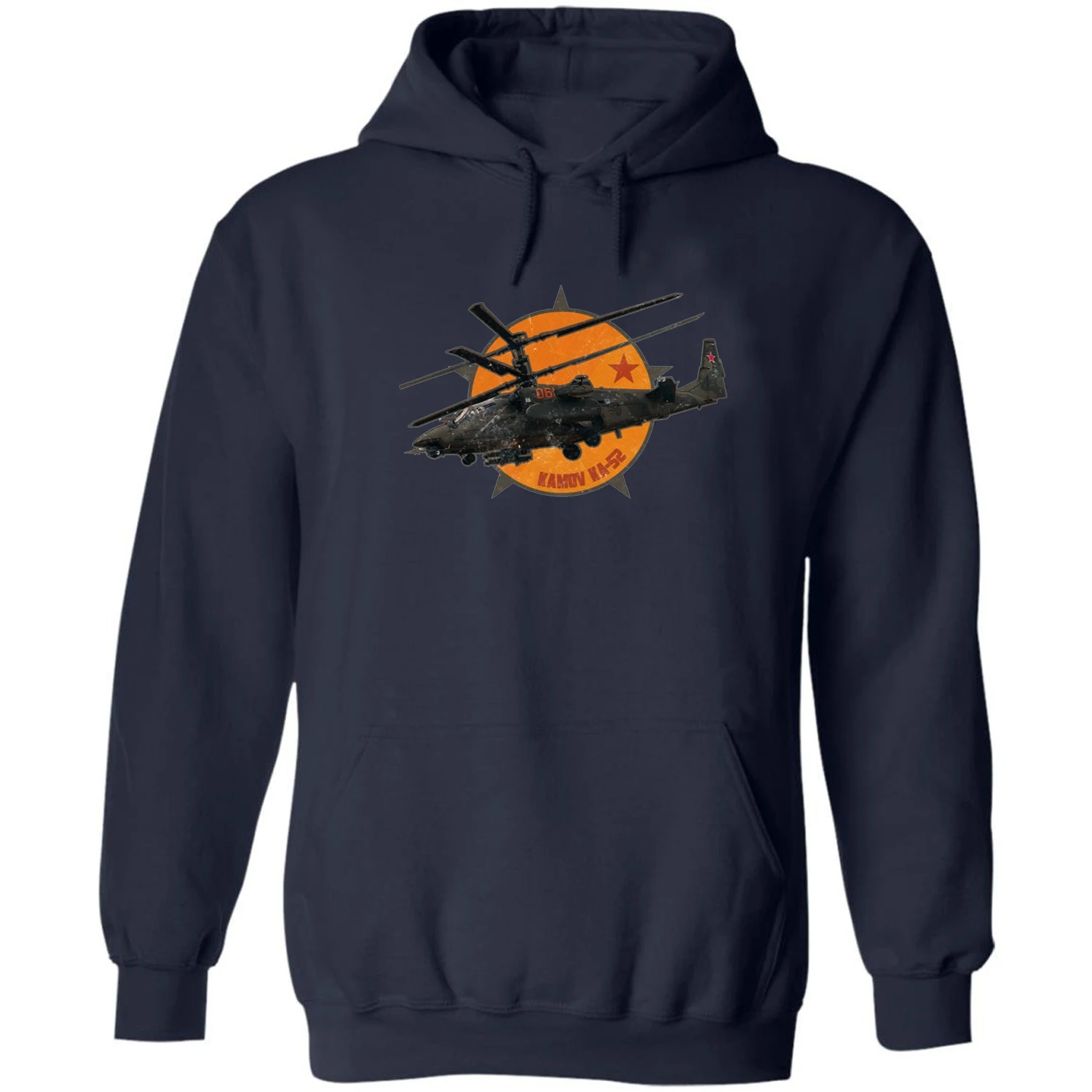 Russian Ka-52 Alligator Attack Helicopter Pullover Hoodie New 100% Cotton Comfortable Casual Mens Sweatshirt Aviation Streetwear