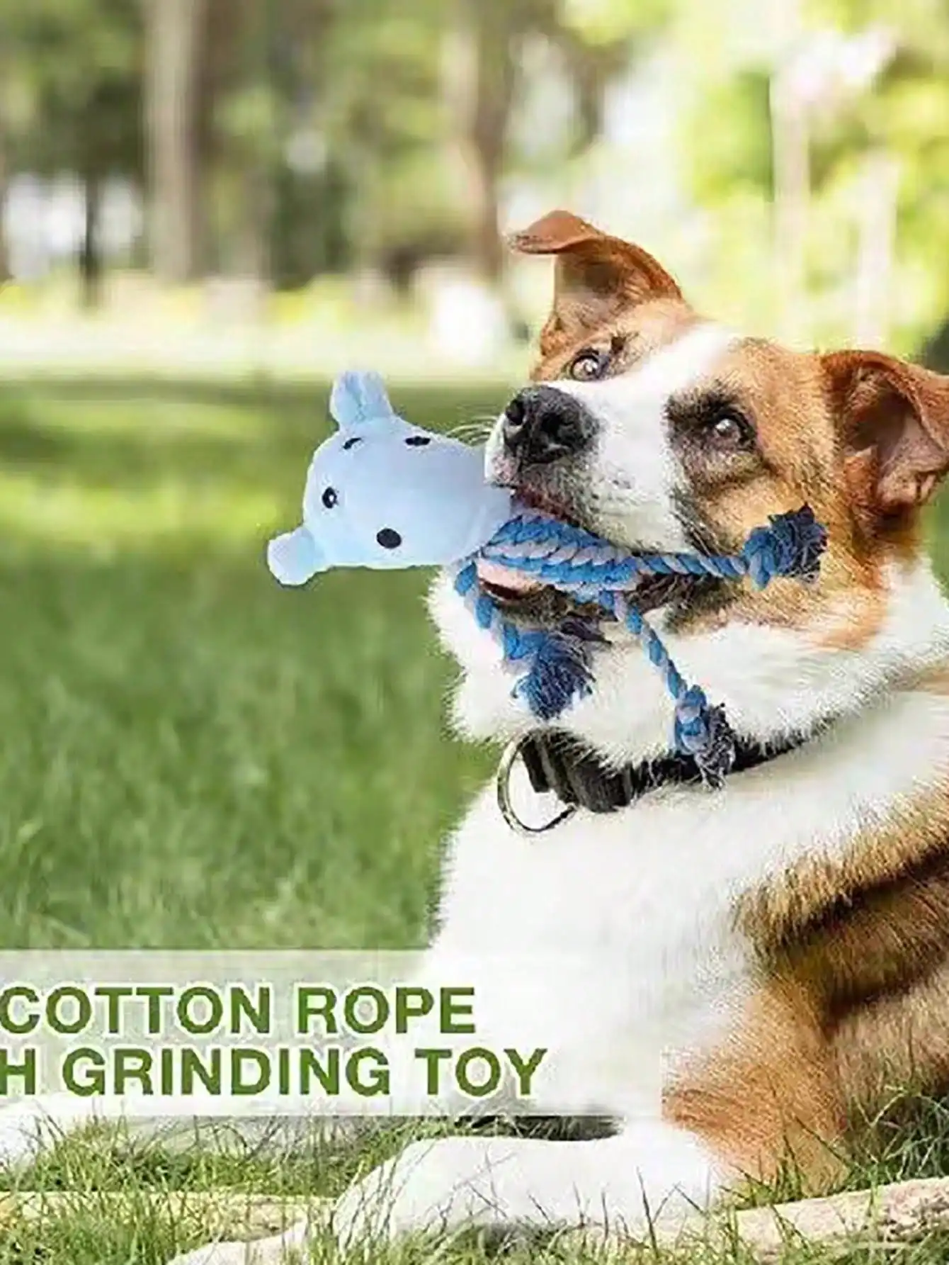 A large cotton rope pet bite toy animal model Pet Voice Toy Companion Interactive Pet Toys for pet use only