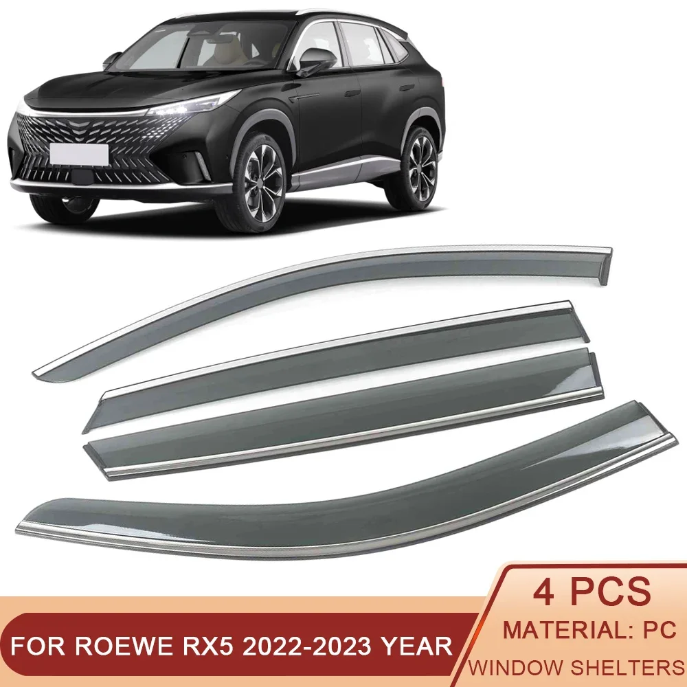 

For Roewe RX5 2022-2023 Car Window Sun Rain Shade Visors Shield Shelter Protector Cover Sticker Exterior Accessories